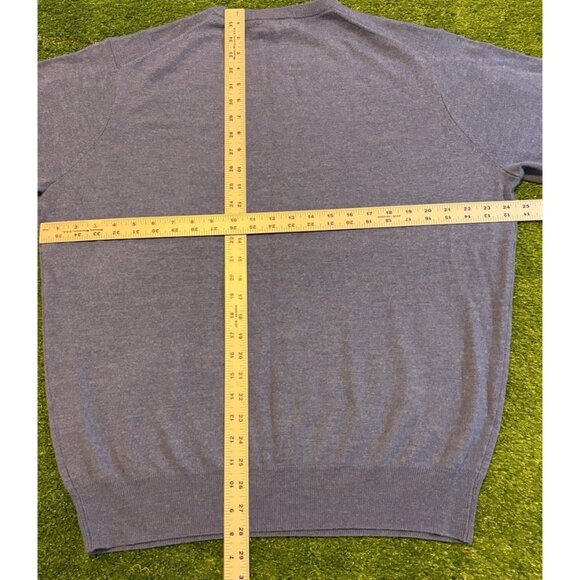 Peter Millar sweater mens extra large blue merino wool breathable lighweight P - Picture 14 of 15